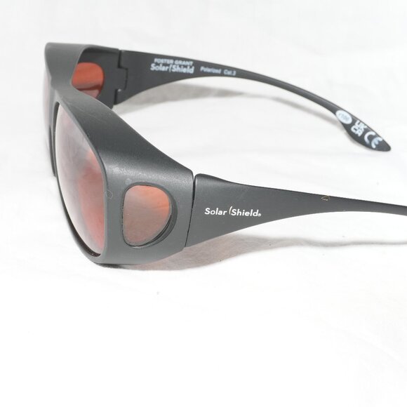NEW Over Glasses Solar Shield Blue Light Blocker Adult OS Polarized Cat. 3 - Picture 5 of 5